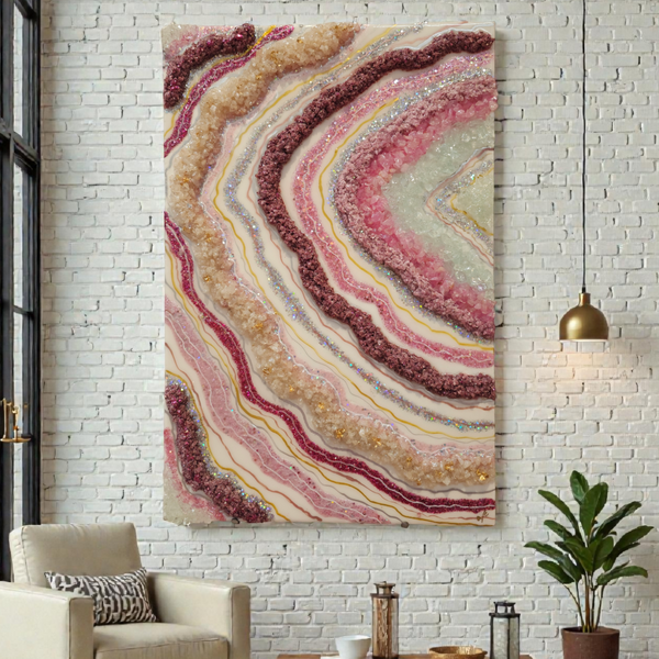 Anahat Kalaa Blush & Brilliance Wall Art