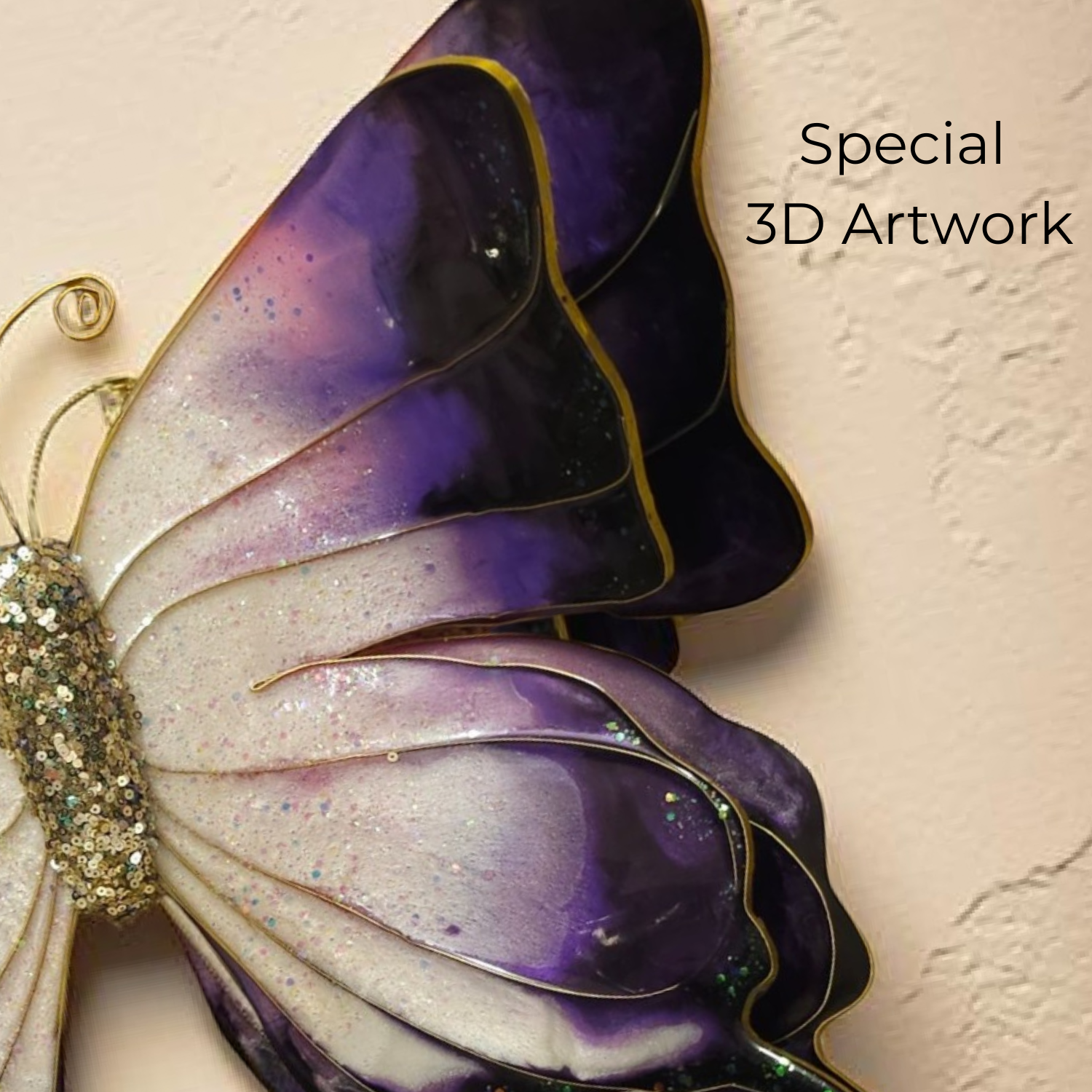 Anahat Kalaa Smokey Wings 3D Buuterfly