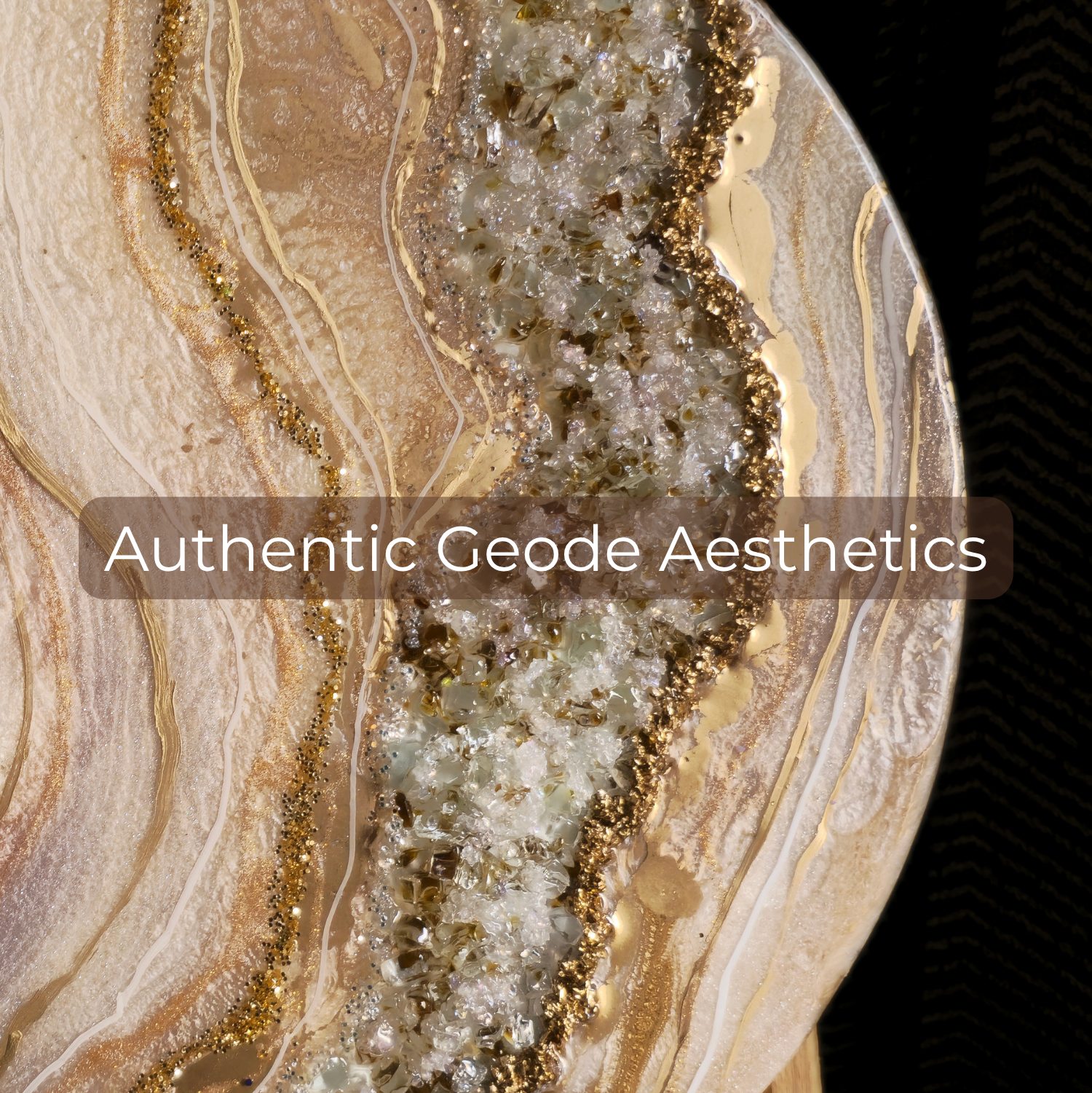 Anahat Kalaa Terra Glow Geode Wall Art