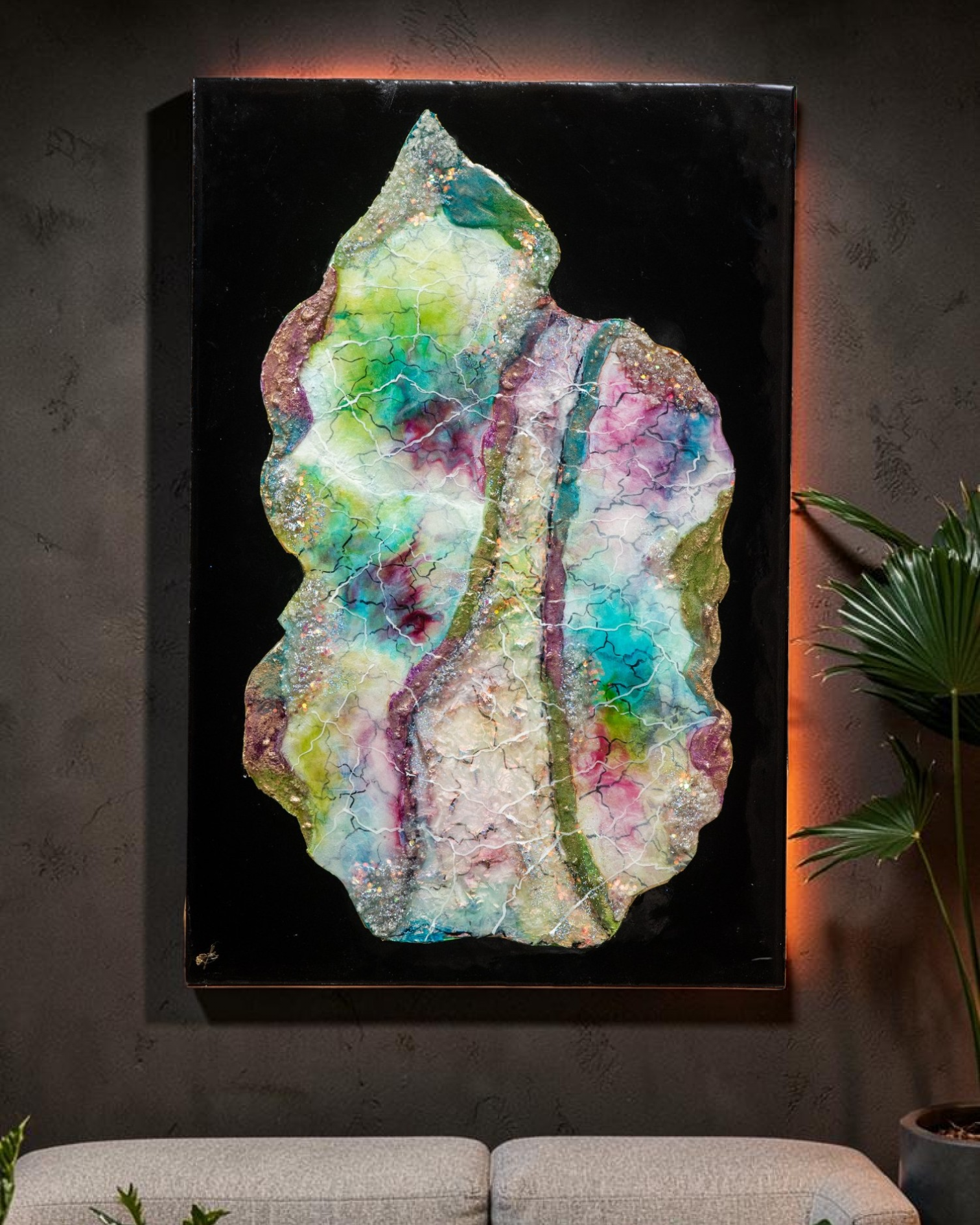 Anahat Kalaa Shades of Opal Wall Art