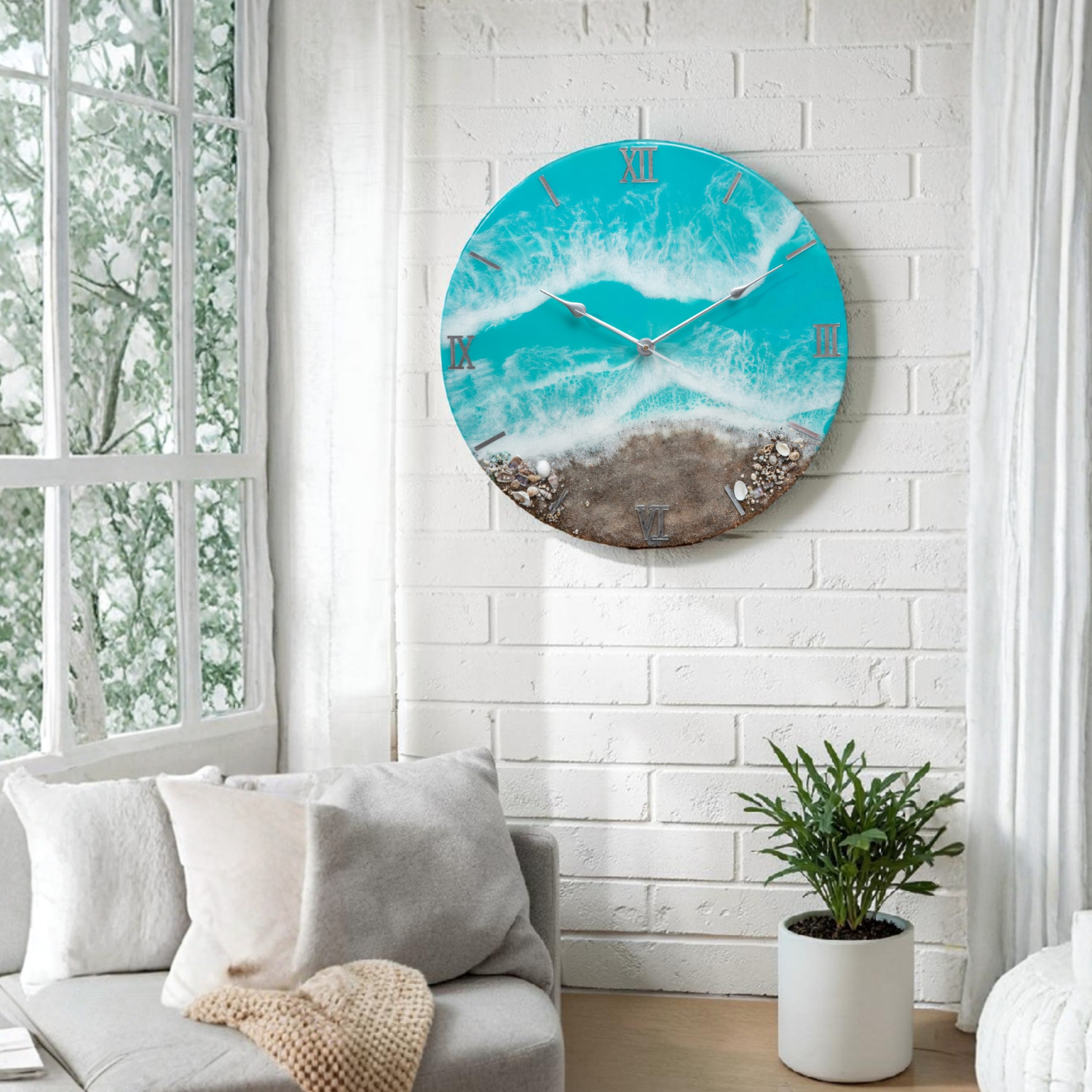 Anahat Kalaa – Beach line Wall Clock