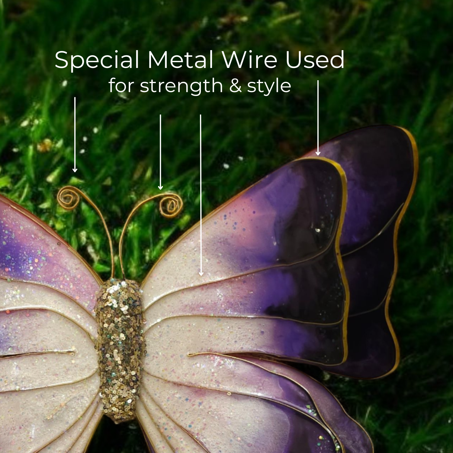 Anahat Kalaa Smokey Wings 3D Buuterfly