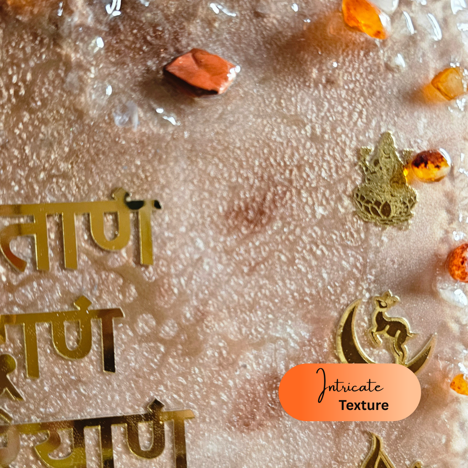 Anahat Kalaa - Red Stone Navkar Mantra Wall Art