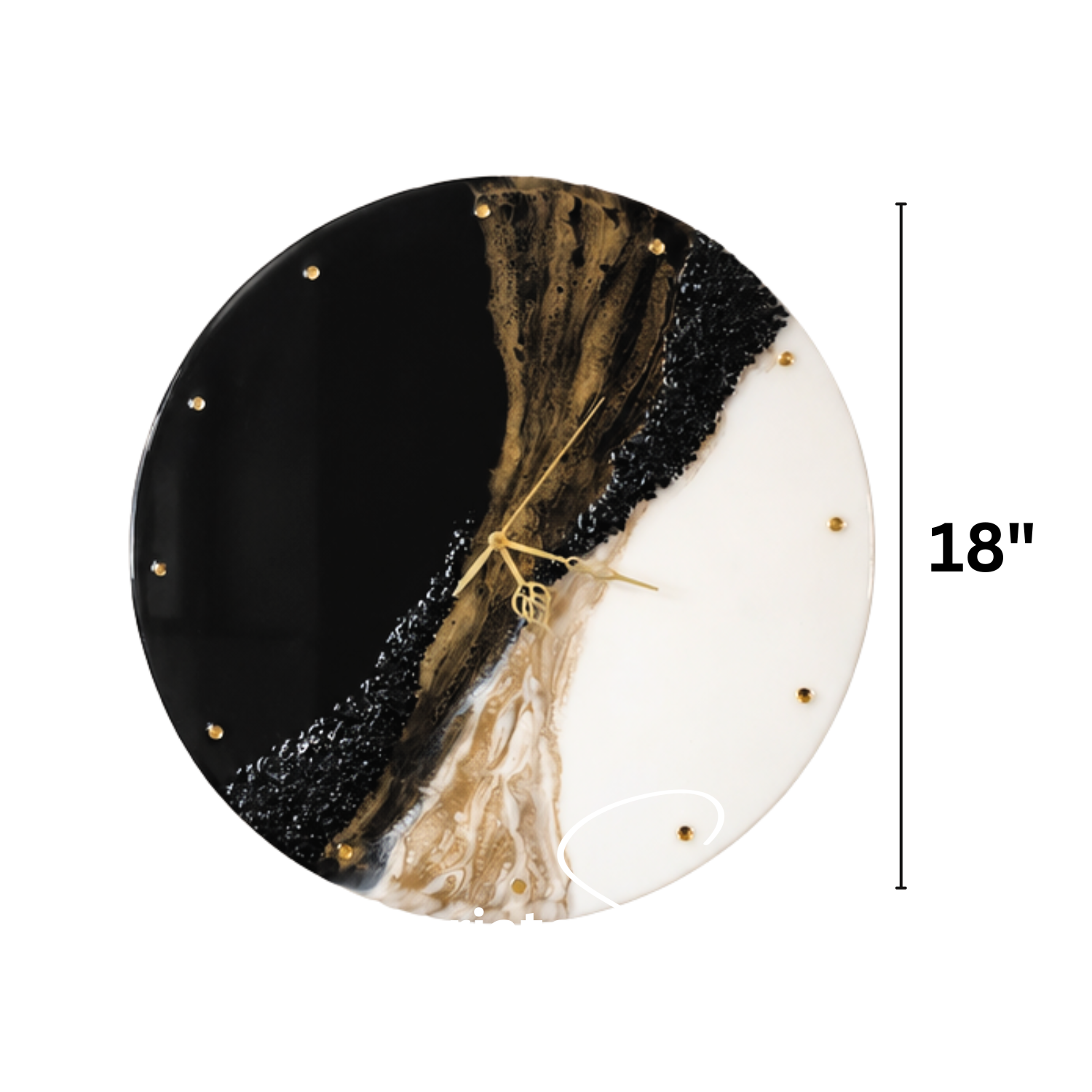 Anahat Kalaa-Midnight Vein Wall Clock