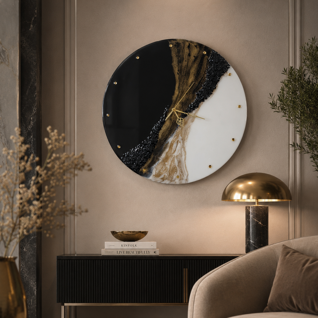 Anahat Kalaa-Midnight Vein Wall Clock