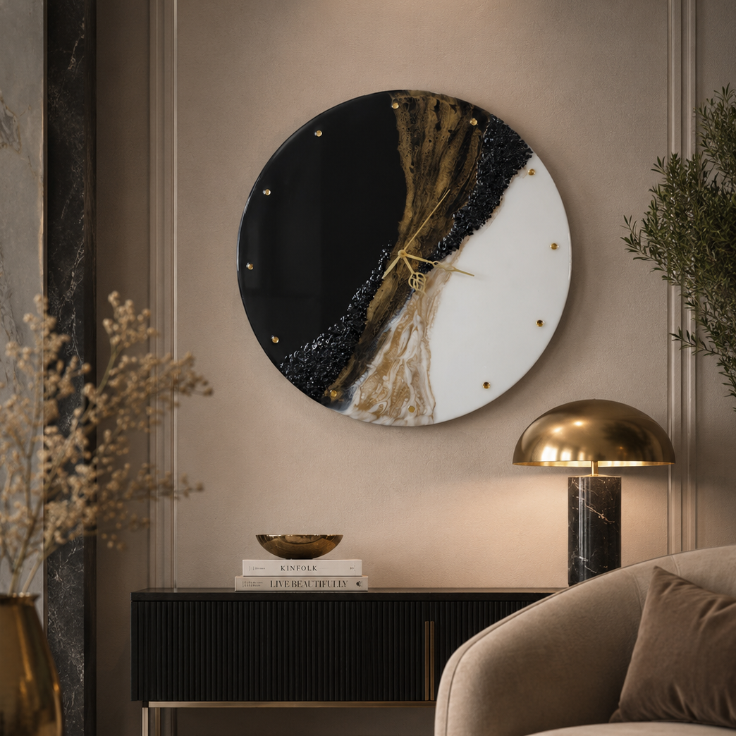 Anahat Kalaa-Midnight Vein Wall Clock