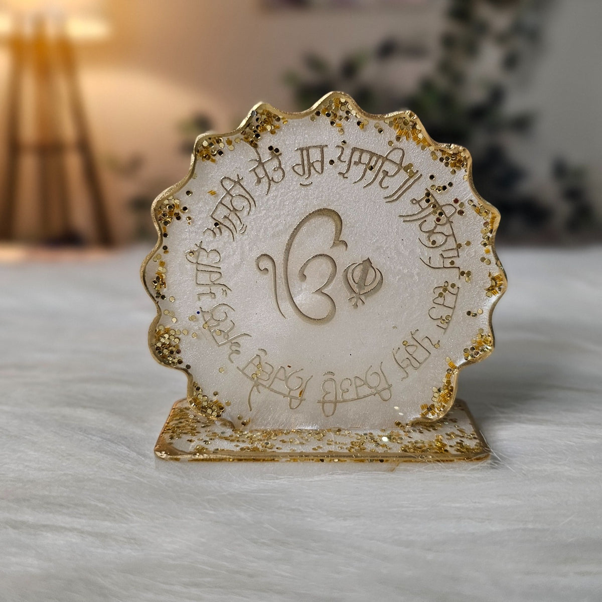 Sacred Om Mantra Resin Standee