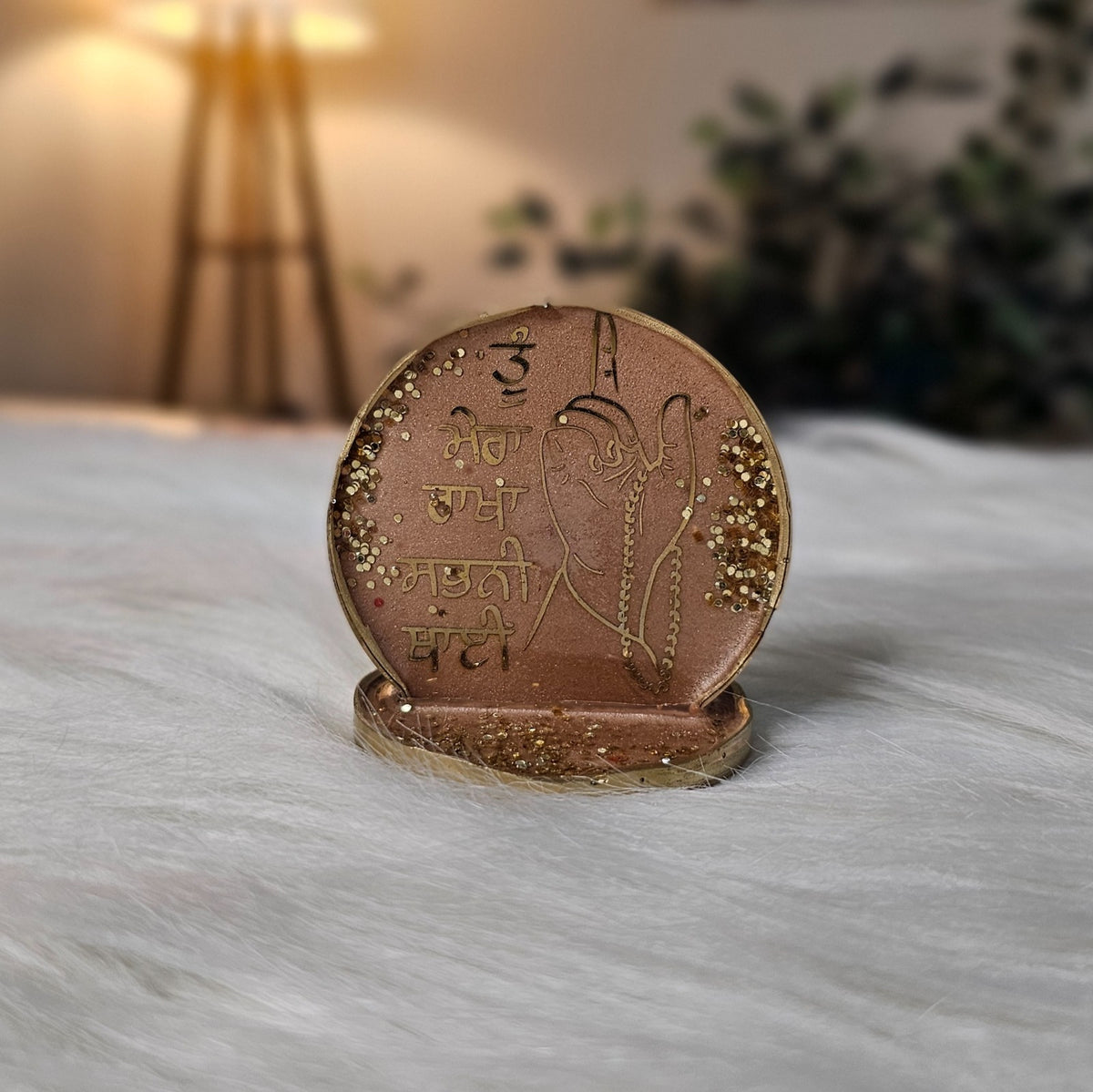 Royal Ganesha Blessings Resin Standee