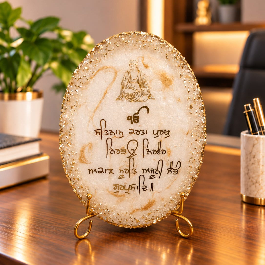 Anahat Kalaa – Sacred Serenity Sikh Spiritual Resin Décor