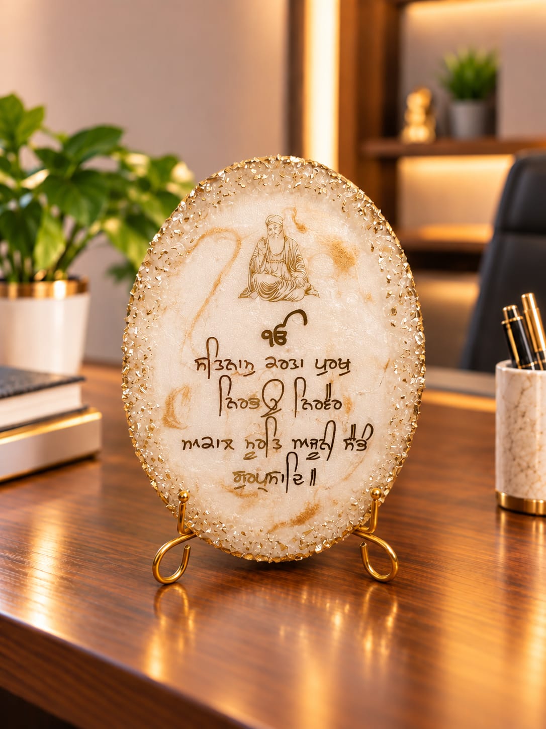 Anahat Kalaa – Sacred Serenity Sikh Spiritual Resin Décor