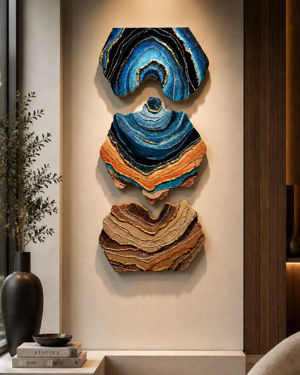 Sea Stone Geode Sculpture Art